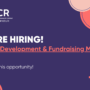 We Are Hiring! Project Development & Fundraising Manager